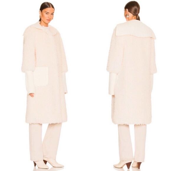 NWT EAVES Helena Coat in Beige REVOLVE - Picture 2 of 6